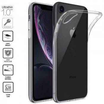Permatomas silikoninis dėkliukas 1.0 mm. (IPHONE XR)